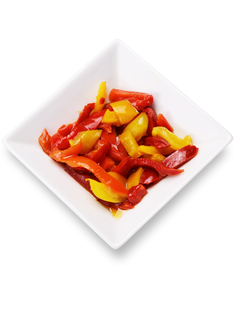 Poivrons grillés 2 couleurs lanières